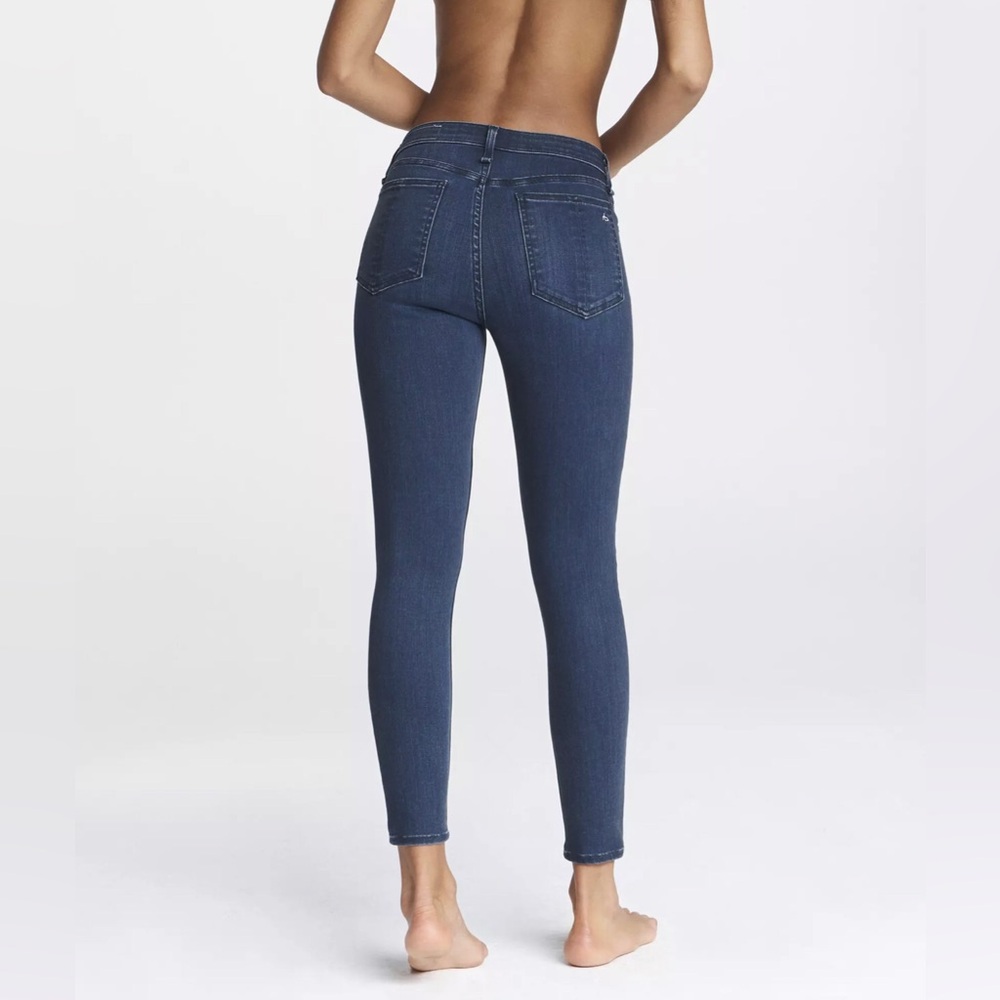 Rag and Bone Cate Mid Rise Skinny Jeans Womens Waist 24 Size 0 Dark Wash Blue - Picture 4 of 16